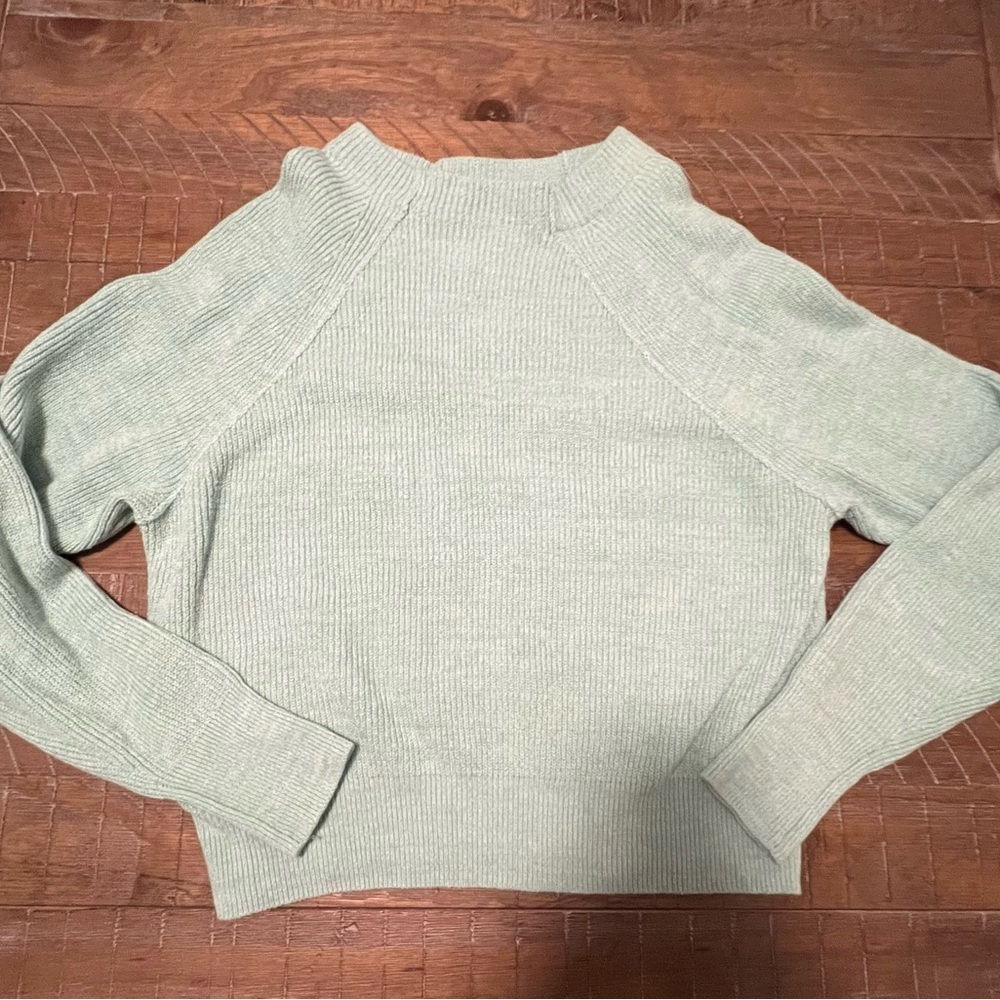 Free People Mint Green Too Good Pullover Sweater Size Large - Picture 9 of 10